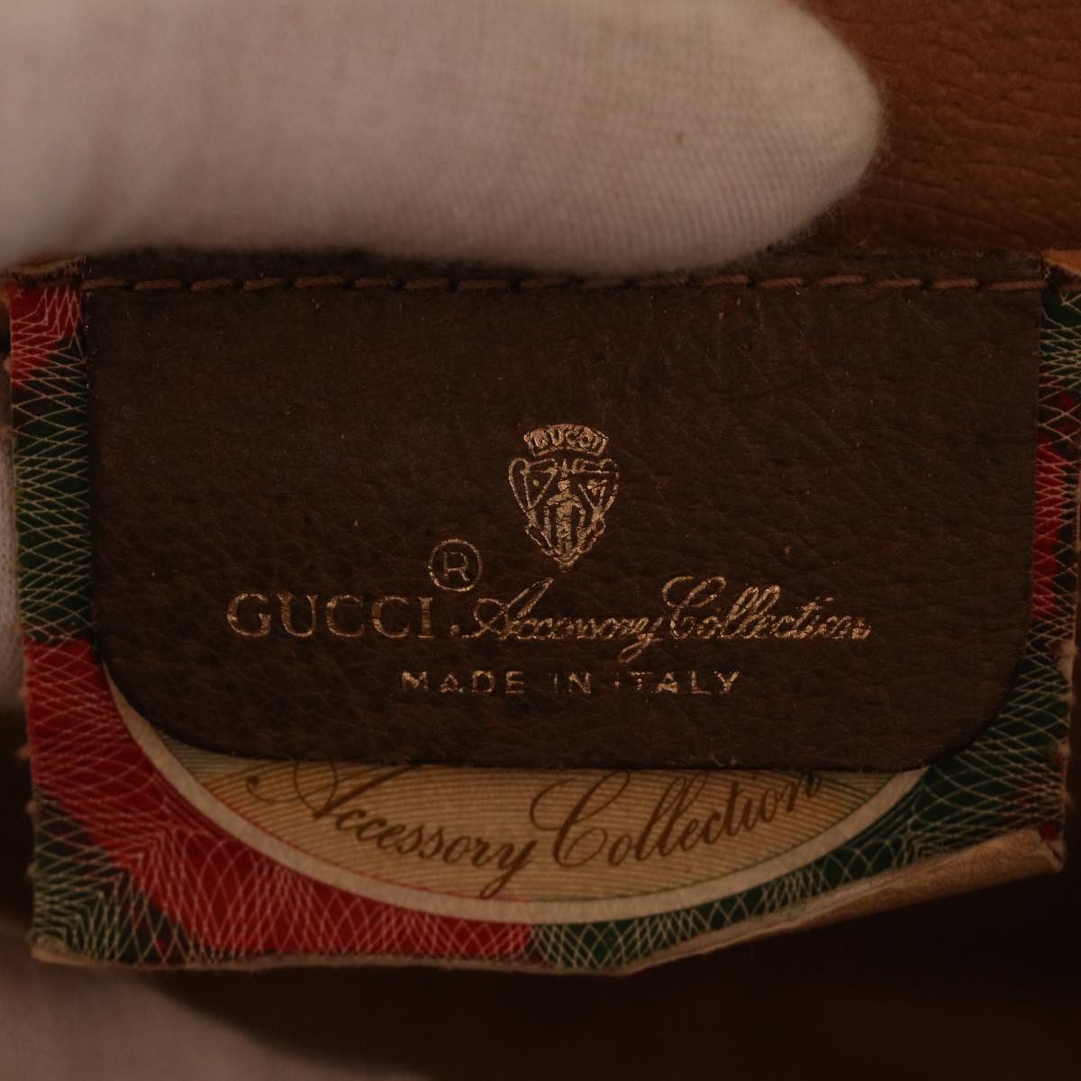 GUCCI GG Canvas Web Sherry Line Clutch Bag Beige Red Green 89.01.031 uy099