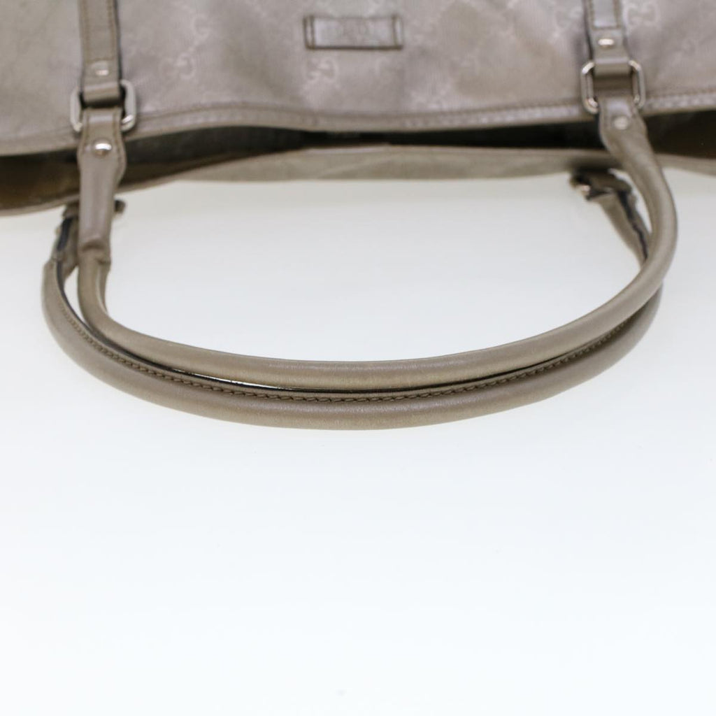 GUCCI GG Canvas Shoulder Bag Silver 197953 uy130