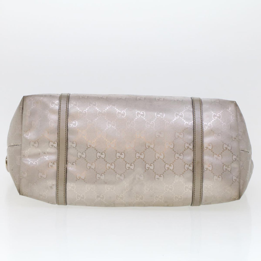 GUCCI GG Canvas Shoulder Bag Silver 197953 uy130