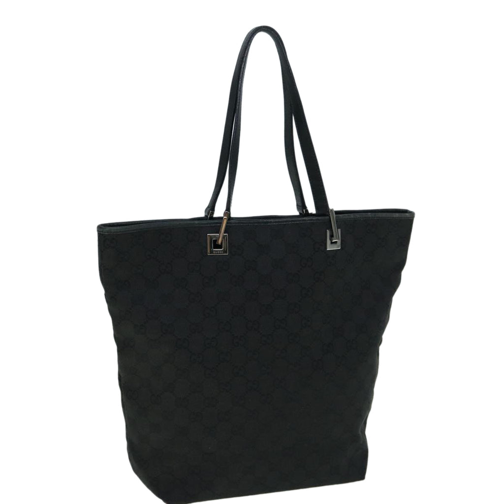 GUCCI GG Canvas Tote Bag Black 31243 uy150