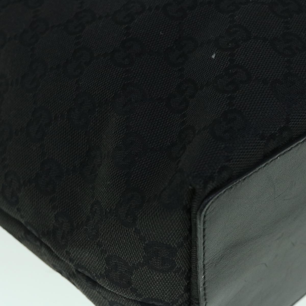 GUCCI GG Canvas Tote Bag Black 31243 uy150