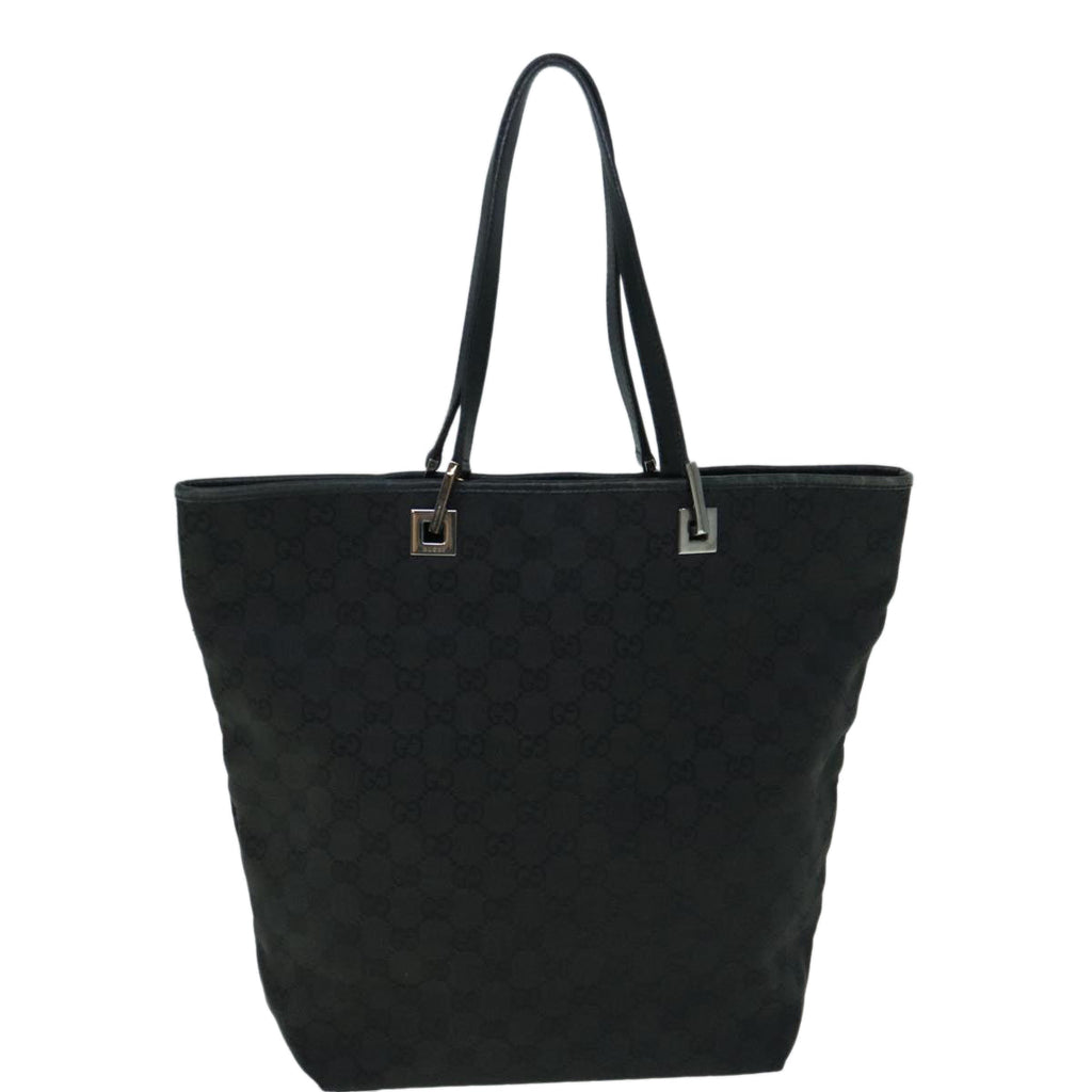 GUCCI GG Canvas Tote Bag Black 31243 uy150