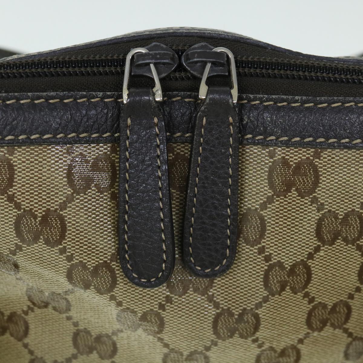 GUCCI GG Crystal Canvas Shoulder Bag Coated Canvas 2way Beige 341503 uy159