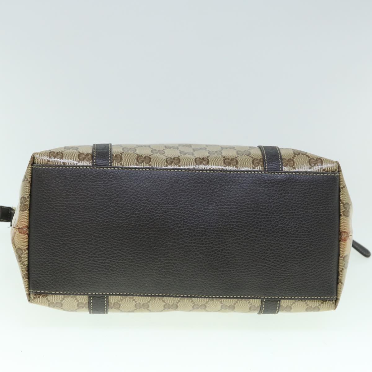 GUCCI GG Crystal Canvas Shoulder Bag Coated Canvas 2way Beige 341503 uy159