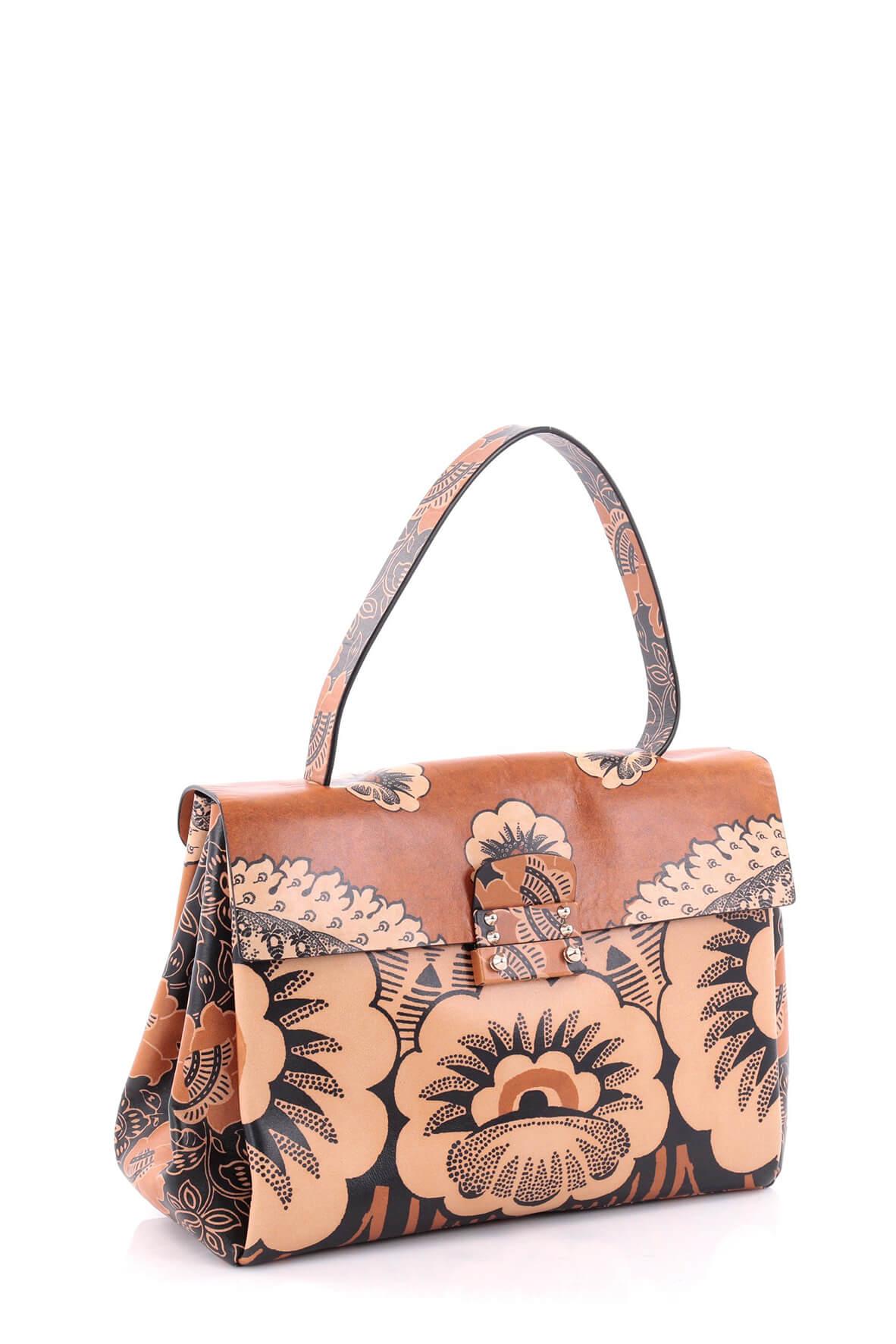 Medium Floral Top Handle Bag