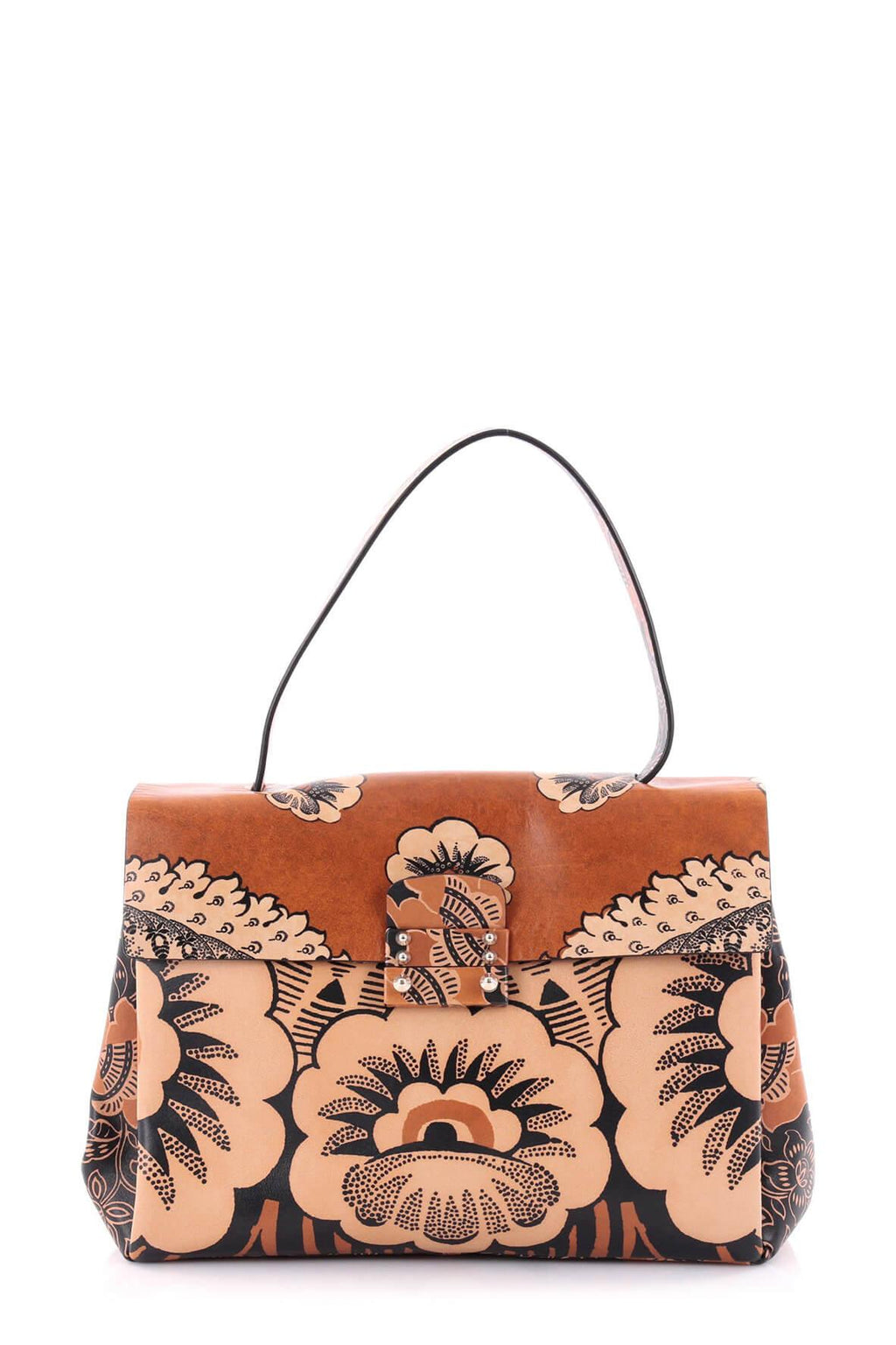 Medium Floral Top Handle Bag