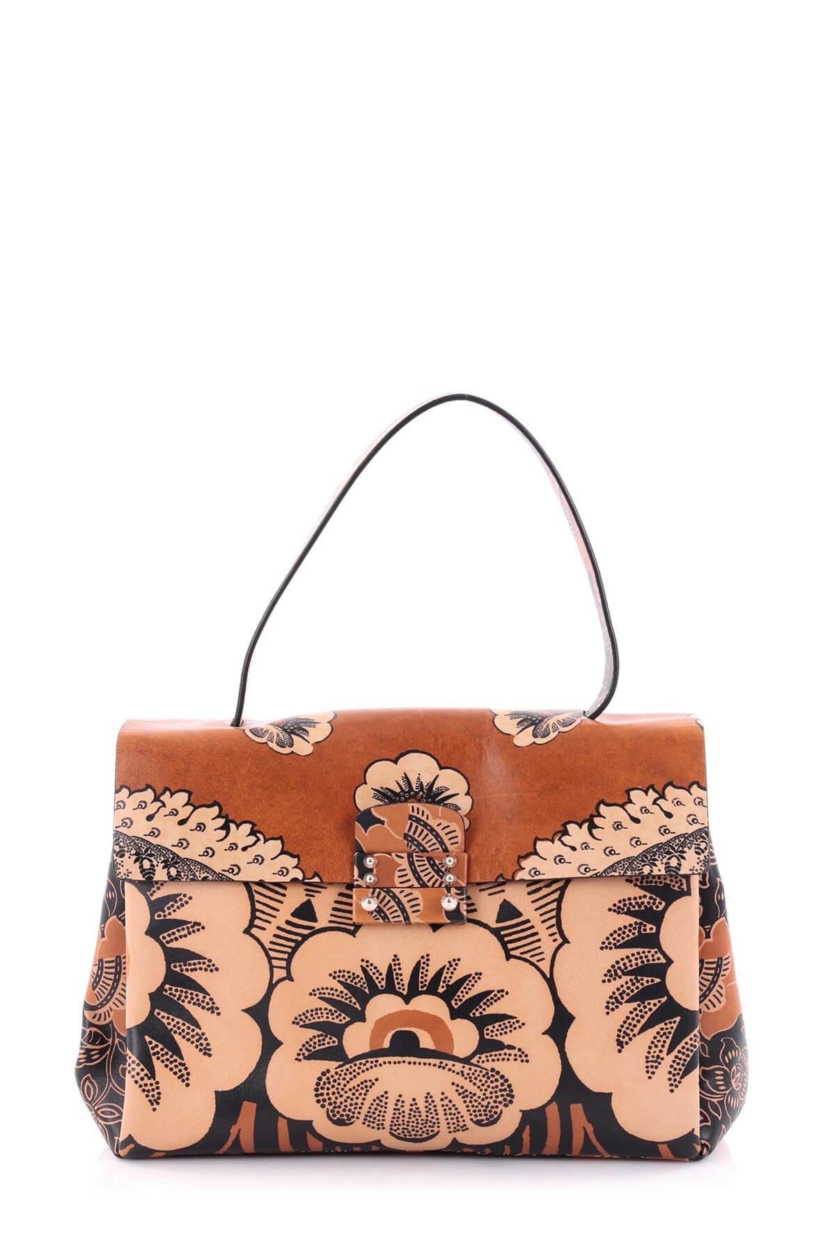 Medium Floral Top Handle Bag