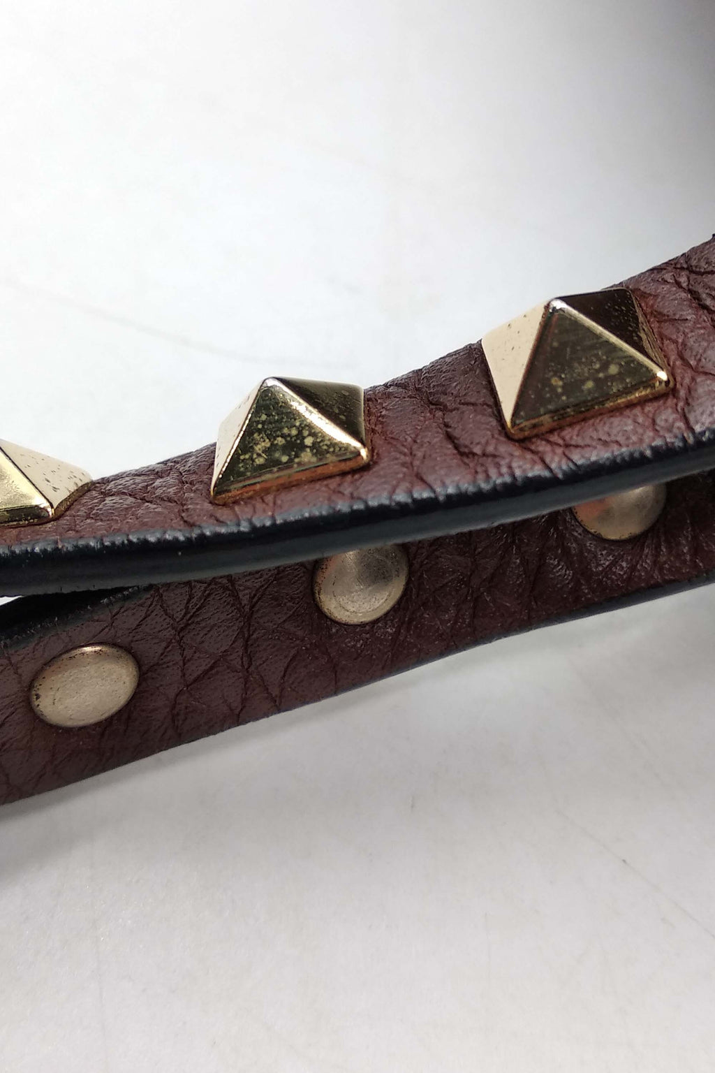 Medium Rockstud Tote Maroon