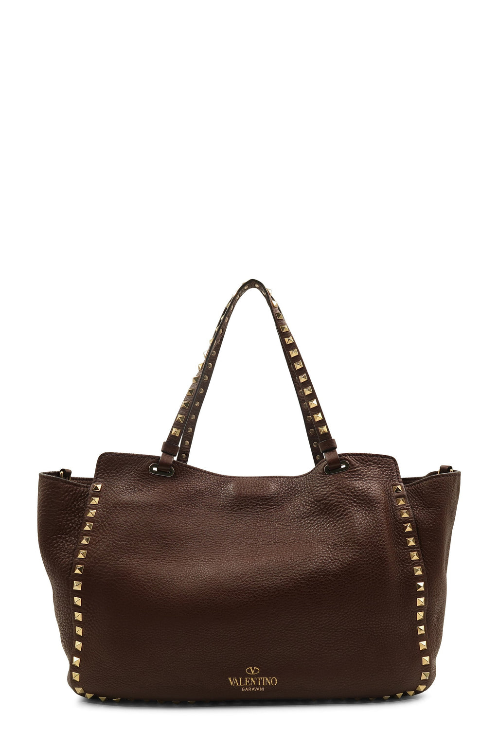 Medium Rockstud Tote Maroon
