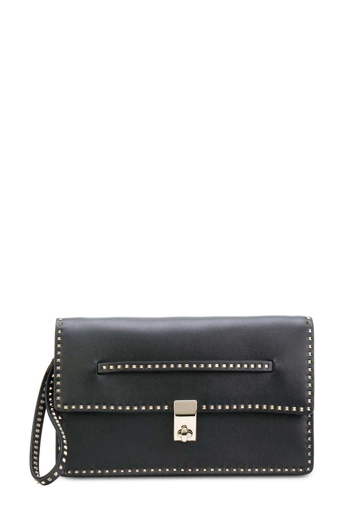 Micro Rockstud Clutch Black
