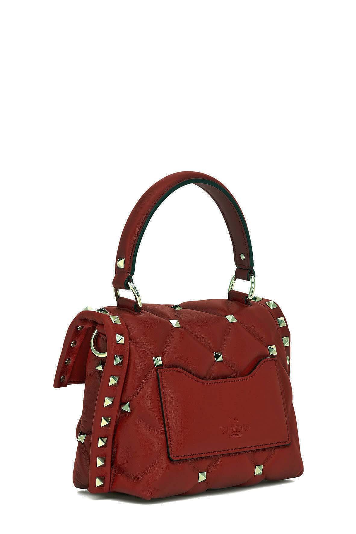 Mini Candystud Nappa Bag Red