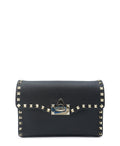 Small Rockstud Shoulder-Crossbody Bag Black