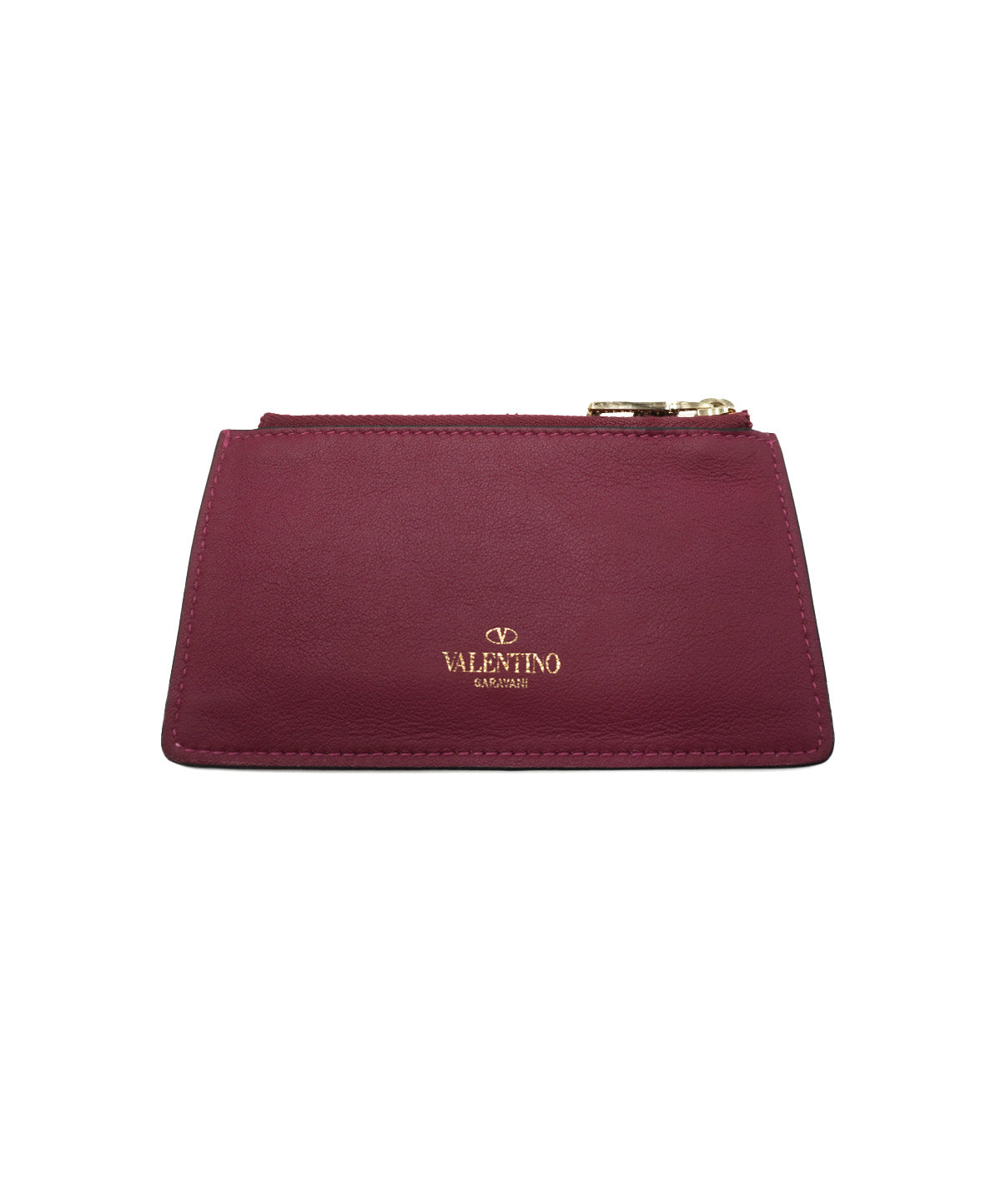 Rockstud Bifold Leather Wallet Purple