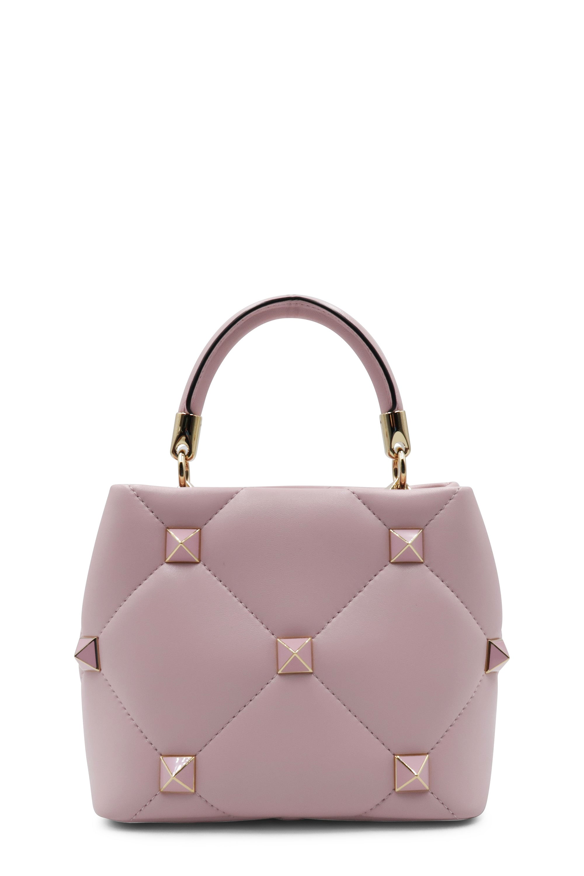 Small Roman Stud the Handle Bag Blush Pink