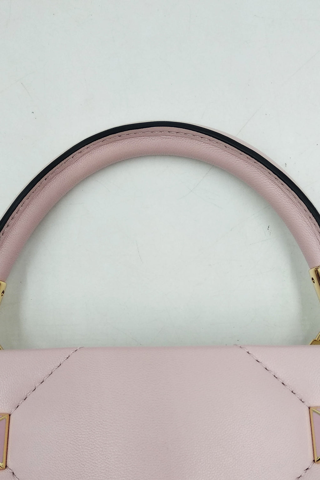 Small Roman Stud the Handle Bag Blush Pink