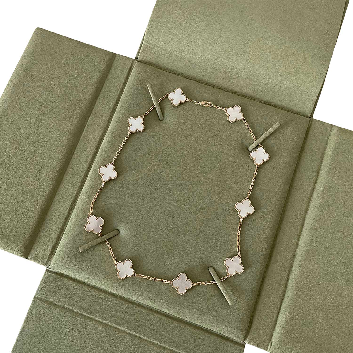 Van Cleef & Arpels Vintage Alhambra 10 Motifs Necklace