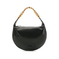 Versace Runway La Medusa Soft Hobo Black Lambskin Leather Handbag