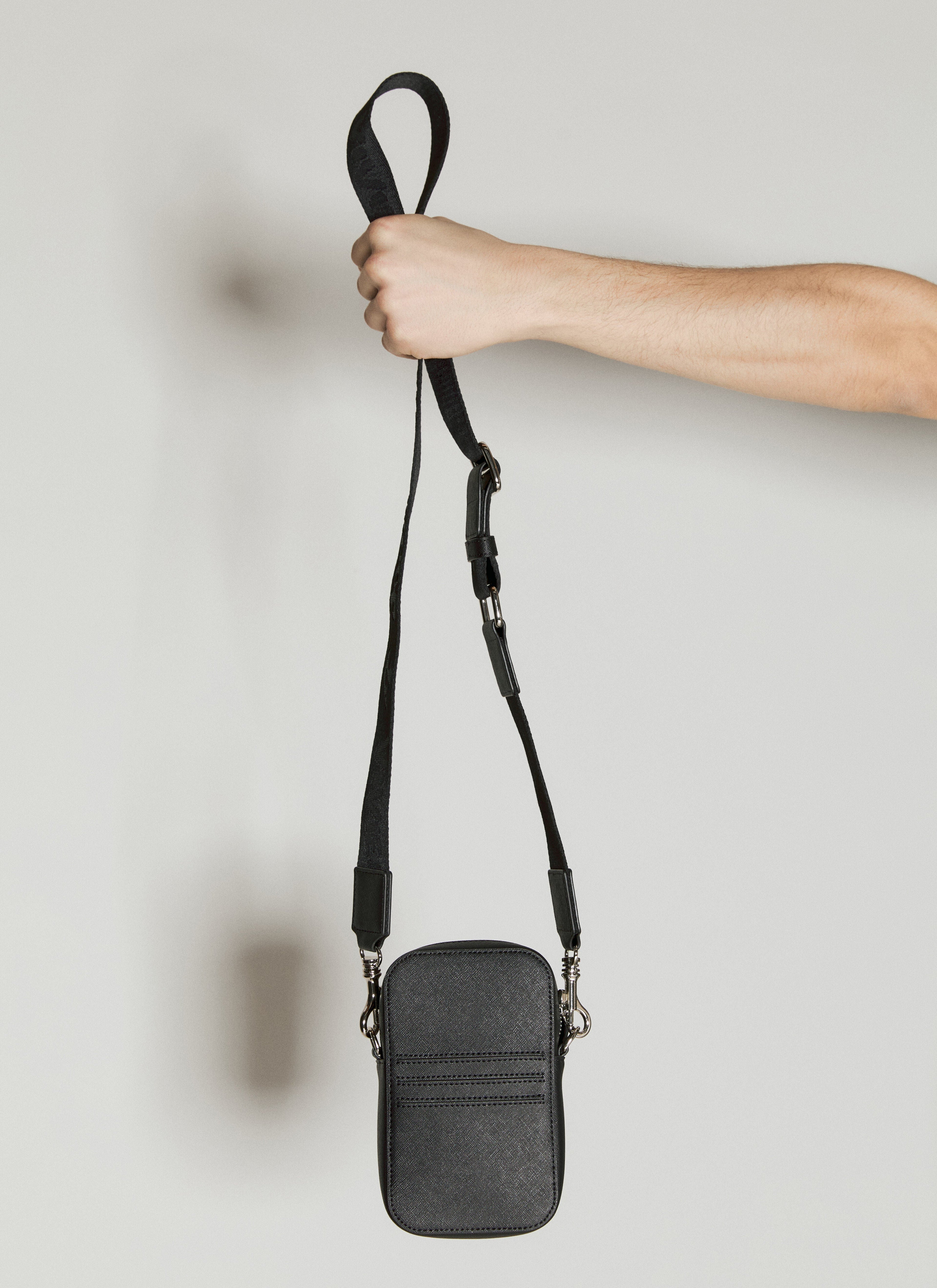 Vivienne Westwood Men Saffiano Phone Crossbody Bag