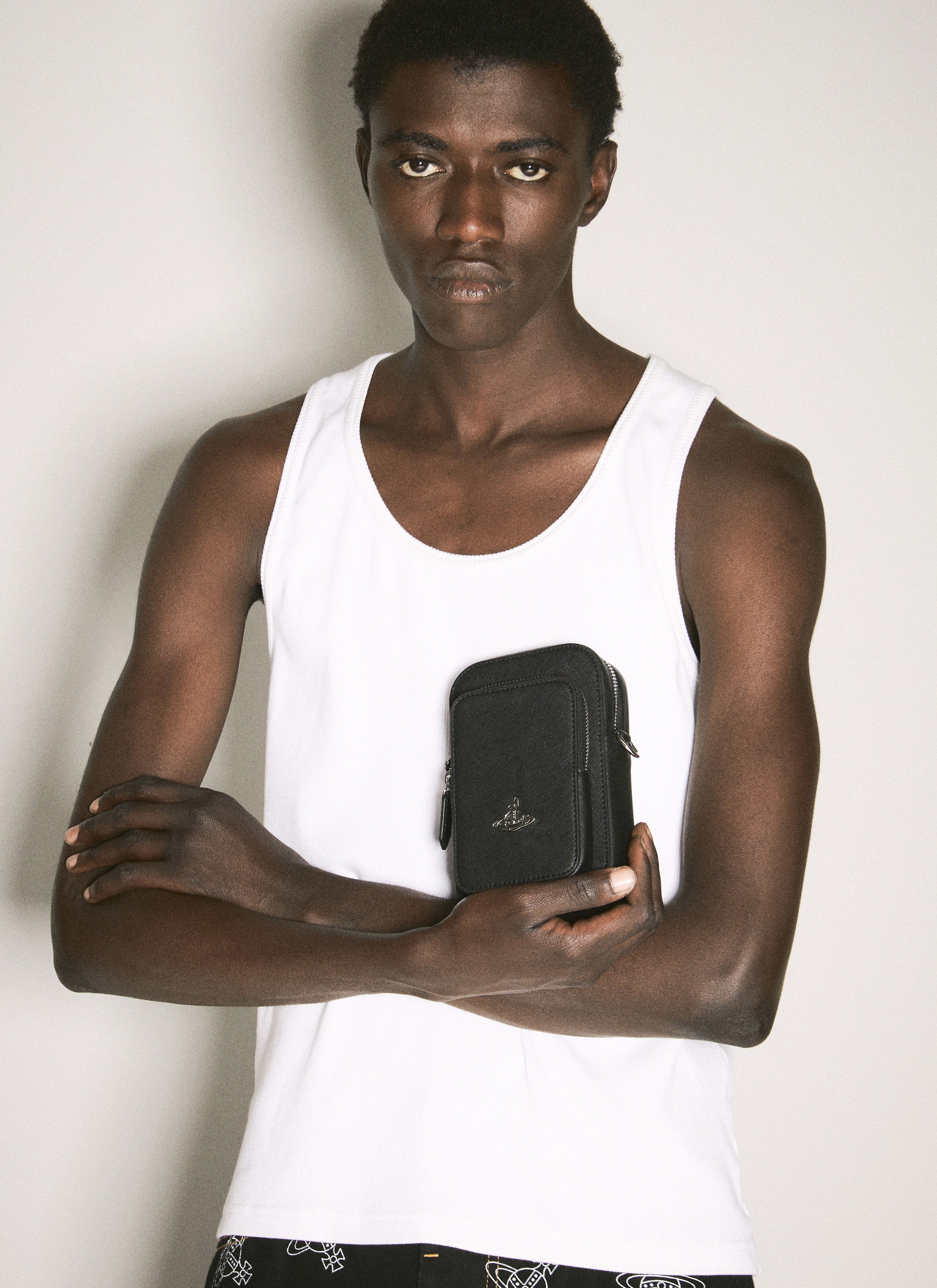 Vivienne Westwood Men Saffiano Phone Crossbody Bag
