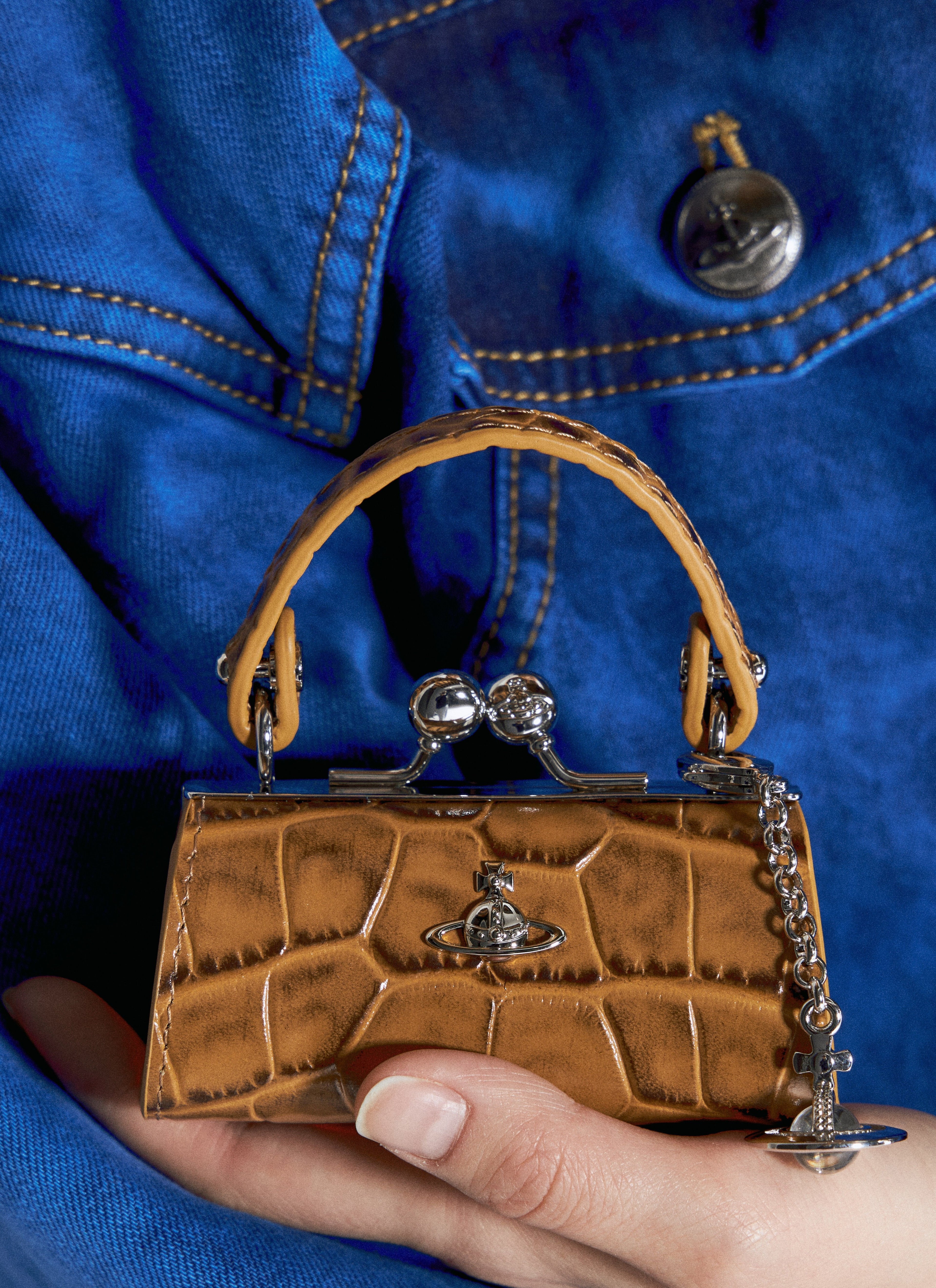 Vivienne Westwood Women Crocodile Doll Mini Bag