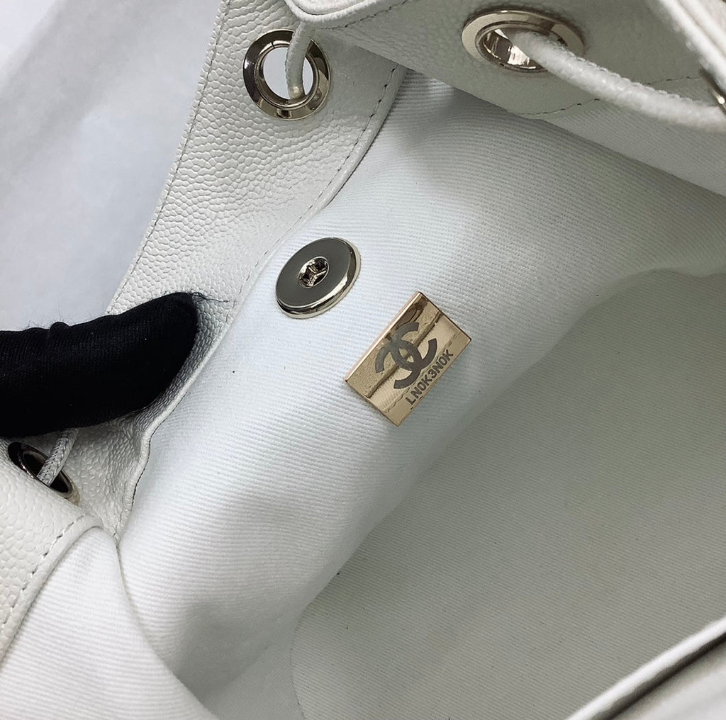 CHLSmall Affinity Backpack White For Women, Women’s Bags 9.8in/25cm