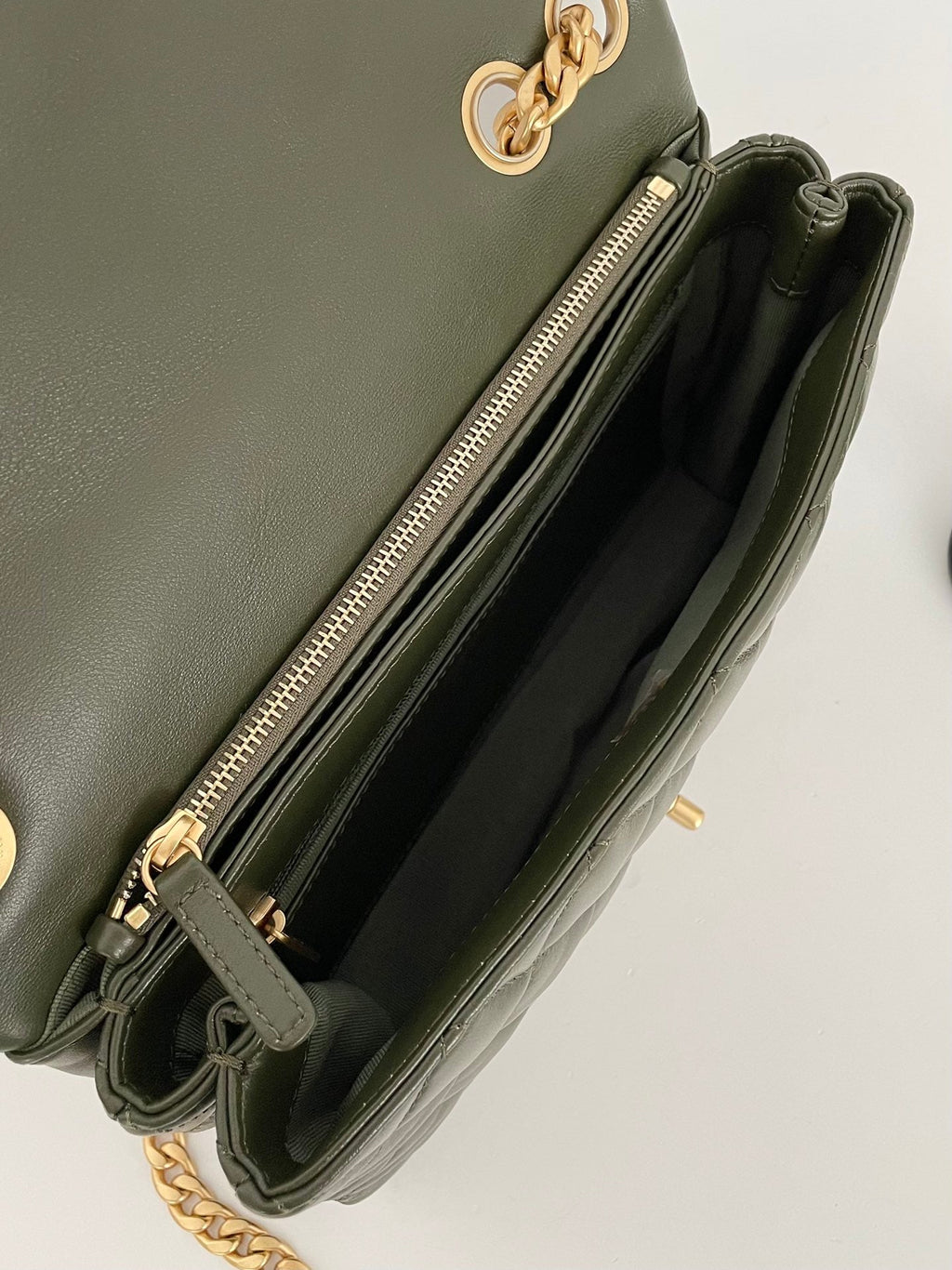CHLSmall Flap Bag Green For Women, Women’s Bags 8.7in/22cm
