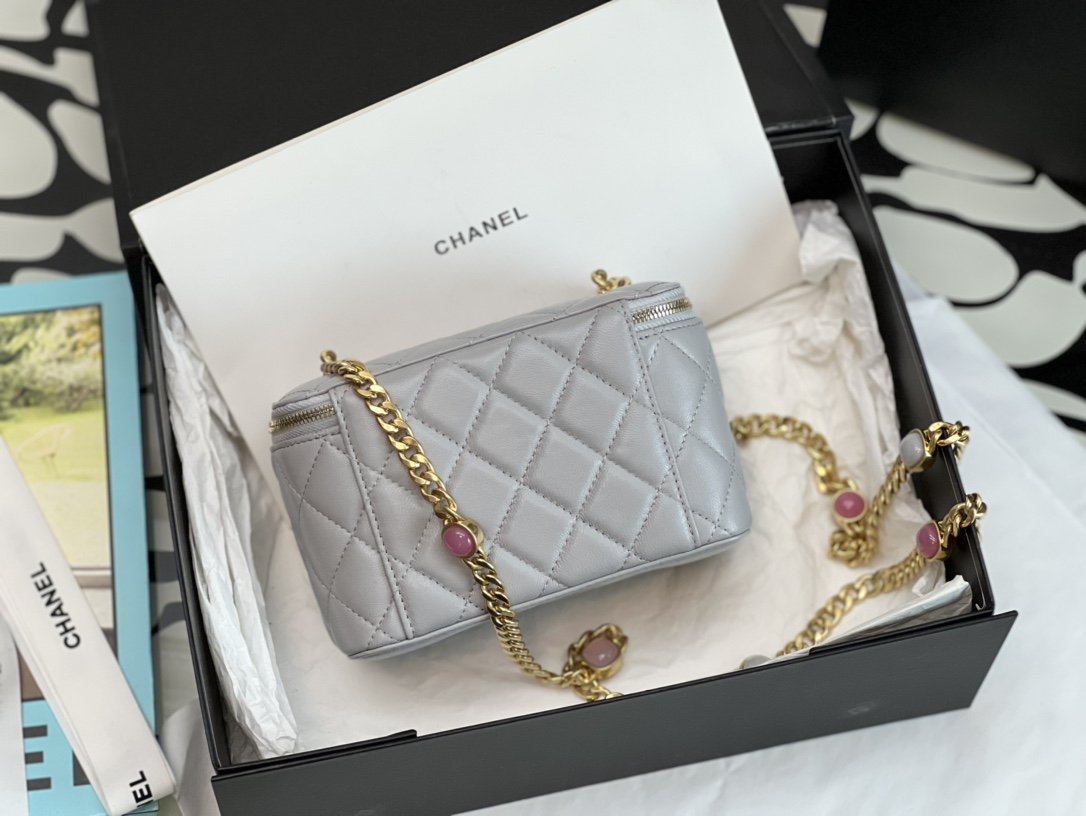 CHLVanity With Chain Gray For Women, Women’s Bags 6.2in/16cm