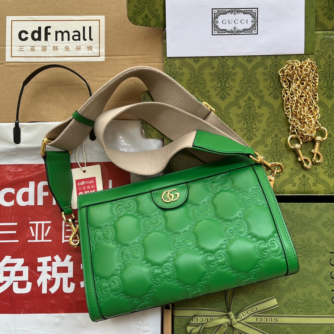 Glami MatelassÃƒÂ© Small Bag Green For Women, Women’s Bags 10.2in/26cm GlamiÃ¢â‚¬Å½