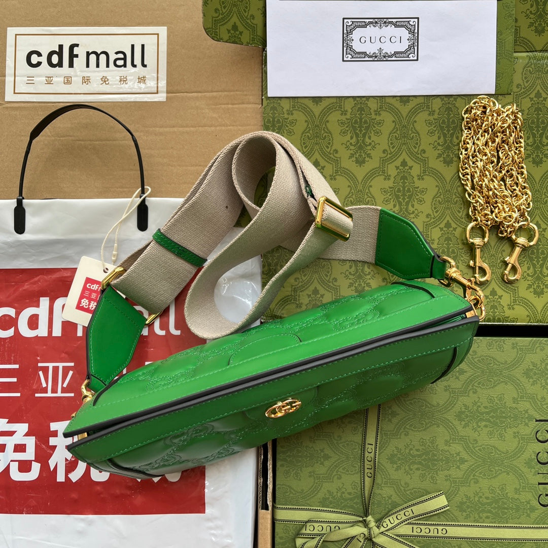 gg Matelassé Small Bag Green For Women, Women’s Bags 10.2in/26cm gg‎