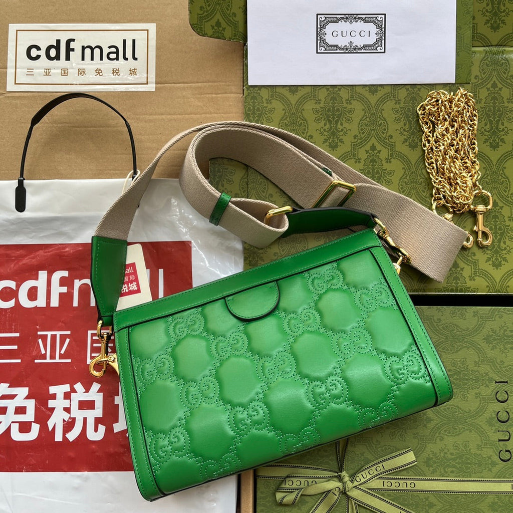 Glami MatelassÃƒÂ© Small Bag Green For Women, Women’s Bags 10.2in/26cm GlamiÃ¢â‚¬Å½