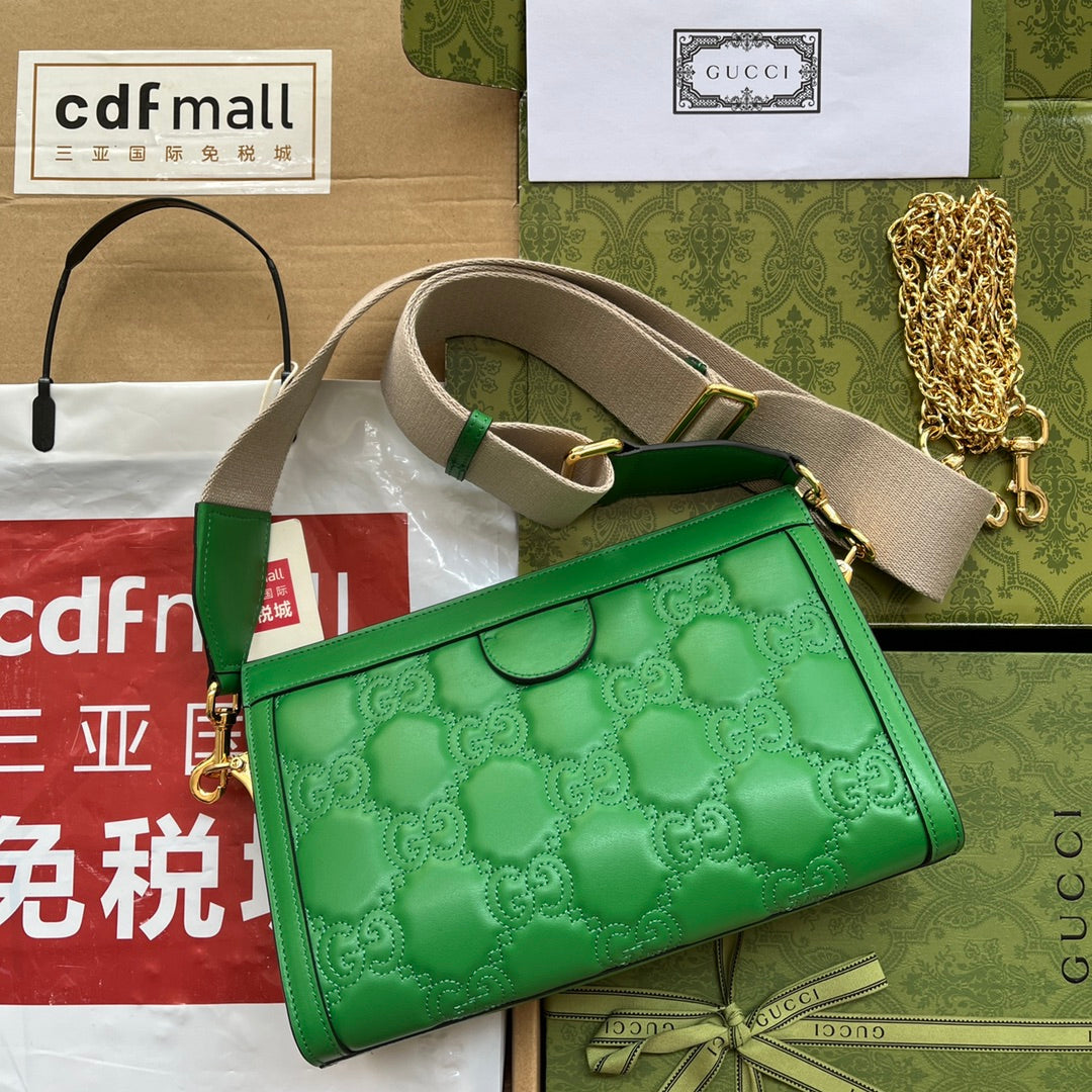 Glami MatelassÃƒÂ© Small Bag Green For Women, Women’s Bags 10.2in/26cm GlamiÃ¢â‚¬Å½