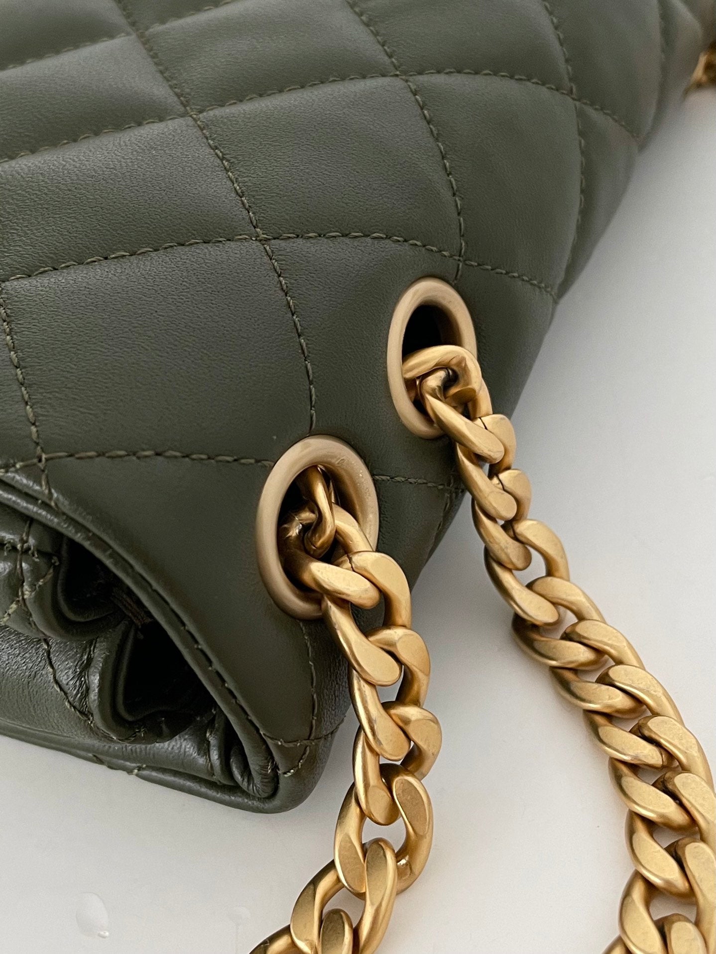 CHLSmall GlamIap Bag Green For Women Bags 8.7in/22cm