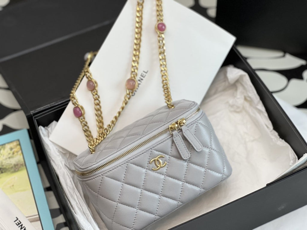 CHLVanity With Chain Gray For Women Bags 6.2in/16cm