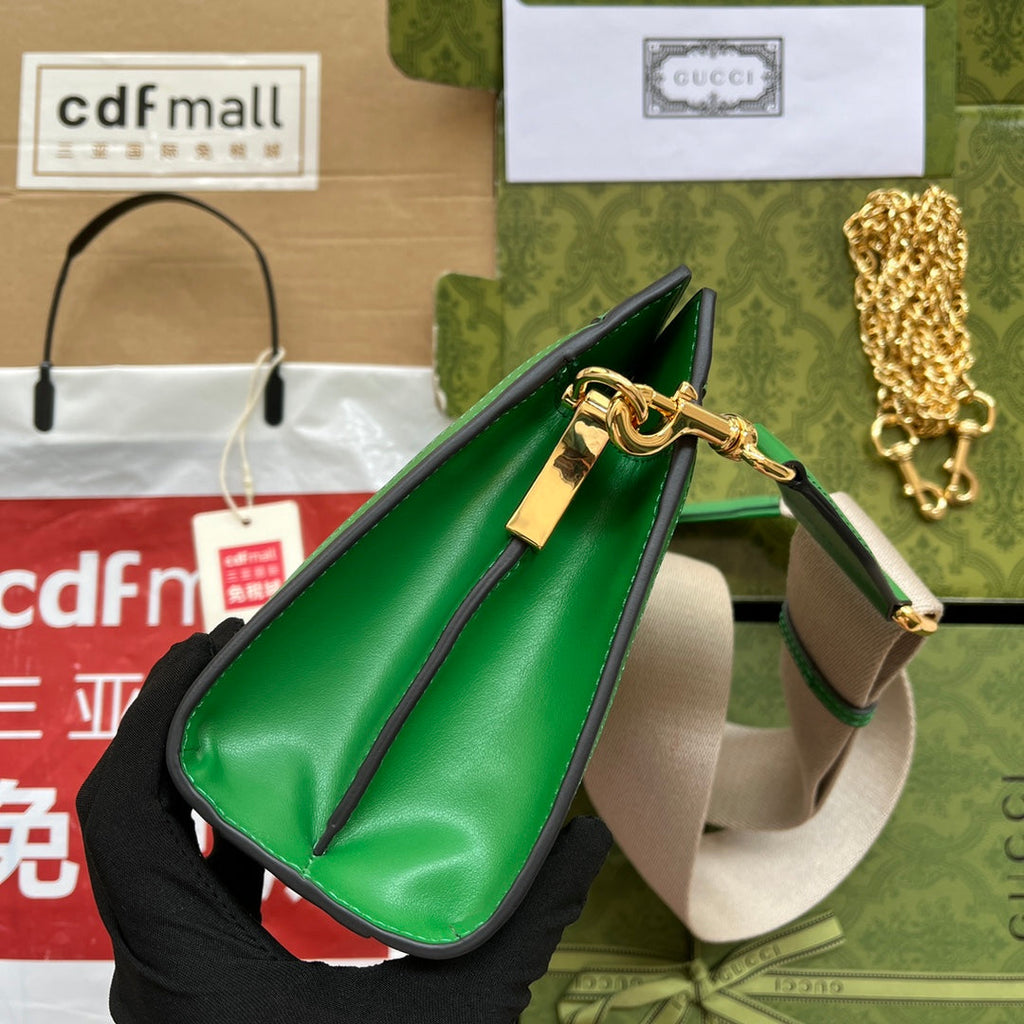 Glami MatelassÃƒÂ© Small Bag Green For Women, Women’s Bags 10.2in/26cm GlamiÃ¢â‚¬Å½