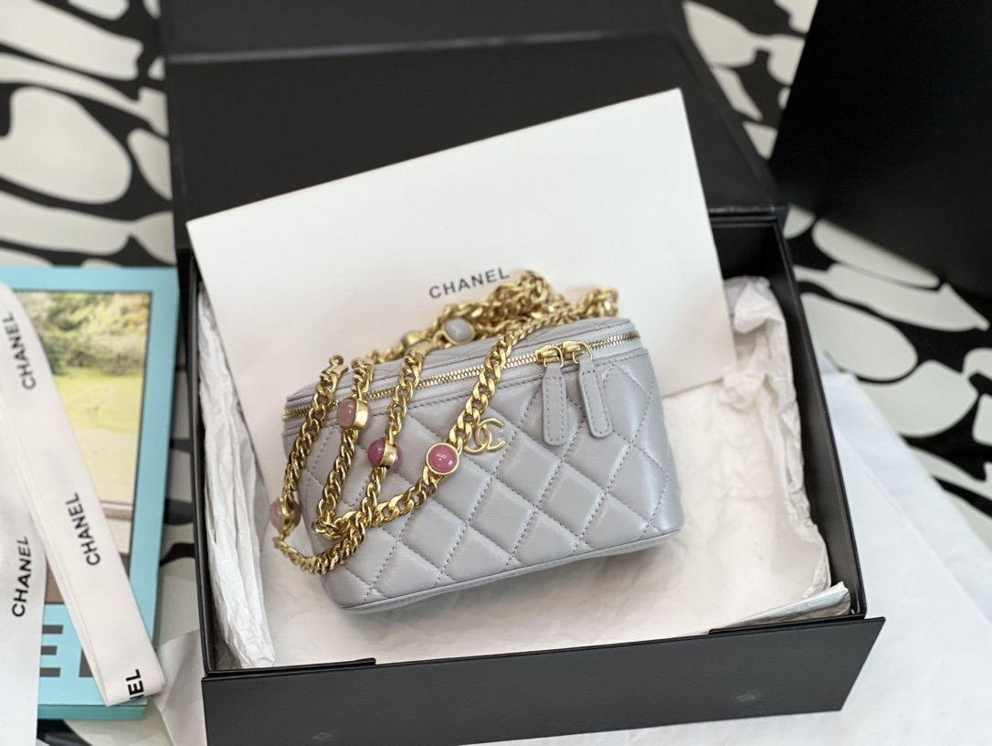 CHLVanity With Chain Gray For Women, Women’s Bags 6.2in/16cm