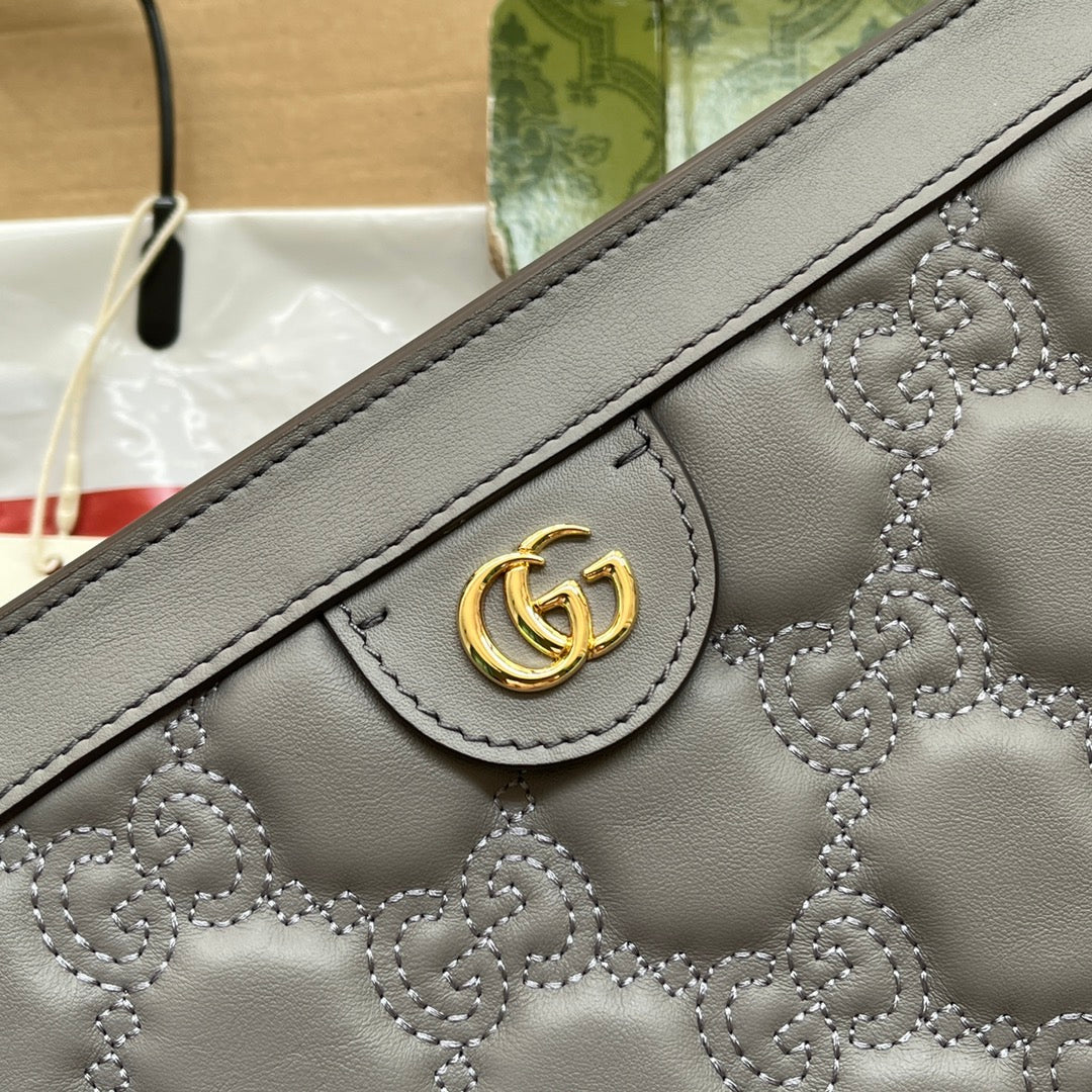 gg Matelassé Small Bag Grey For Women, Women’s Bags 10.2in/26cm gg‎ ‎702200 UM8HG 1563