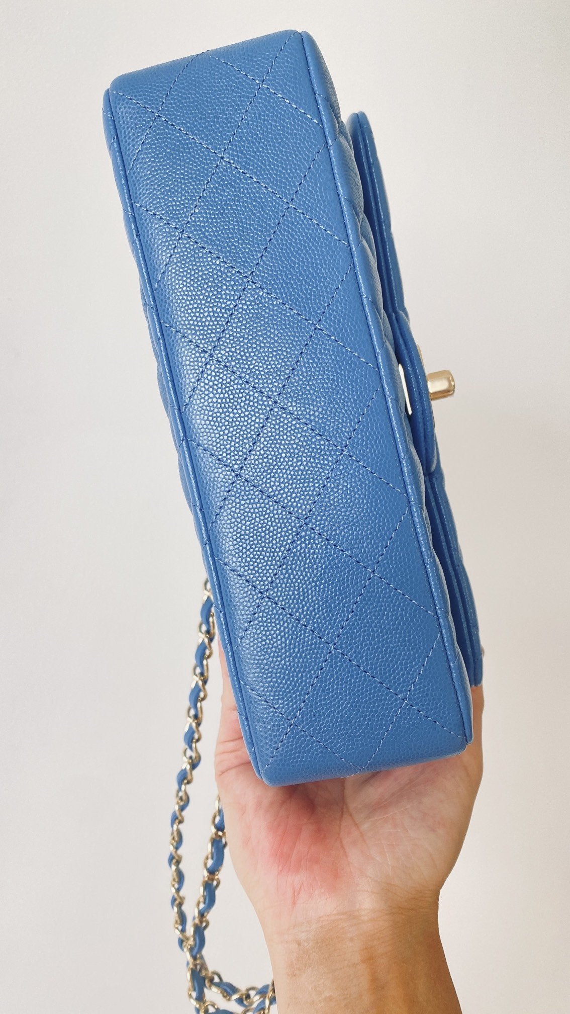 CHLSmall Classic Handbag Blue For Women, Women’s Bags 9.1in/23cm