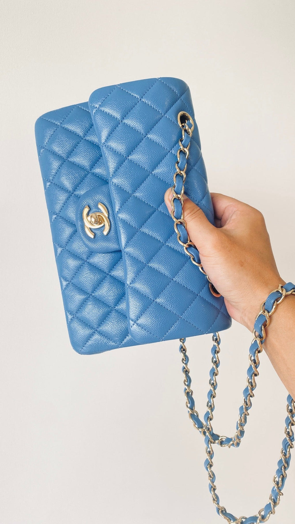 CHLSmall Classic Handbag Blue For Women Bags 9.1in/23cm