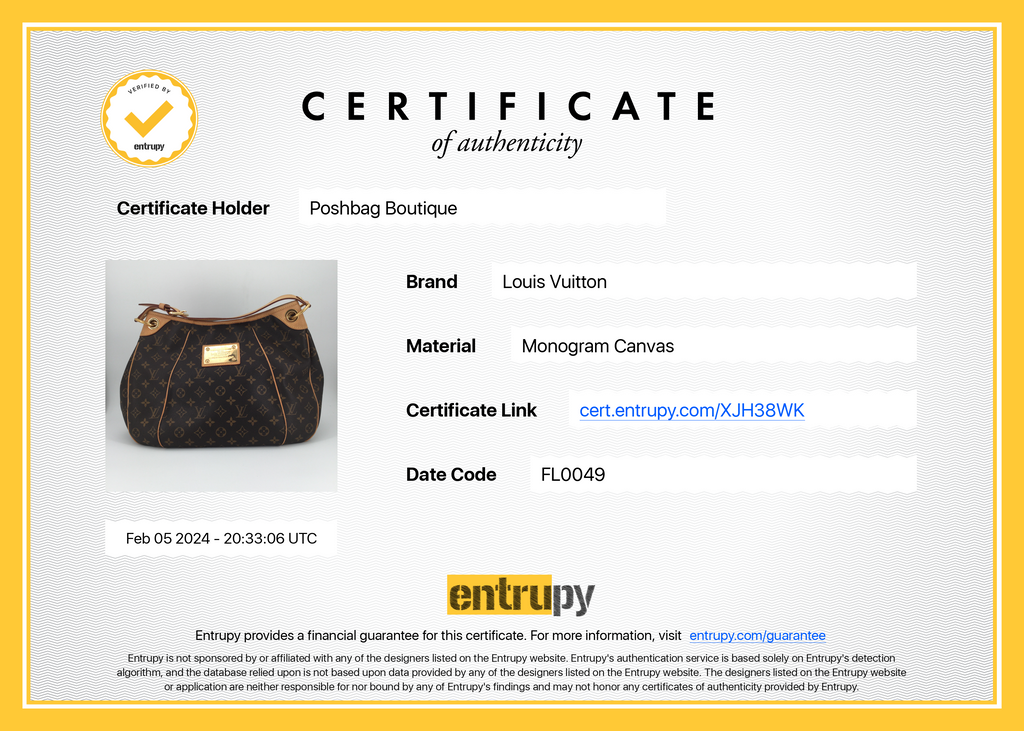 Louis Vuitto Galliera PM Monogram Canvas Bag