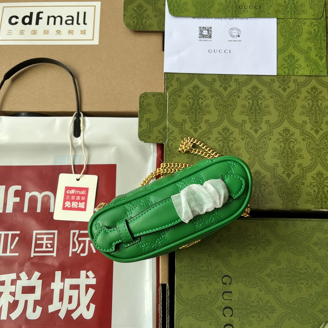 Glami Quilted Glami Mini Handbag Green For Women, Women’s Bags 6.3in/16cm Glami 723770 UM8IG 3219