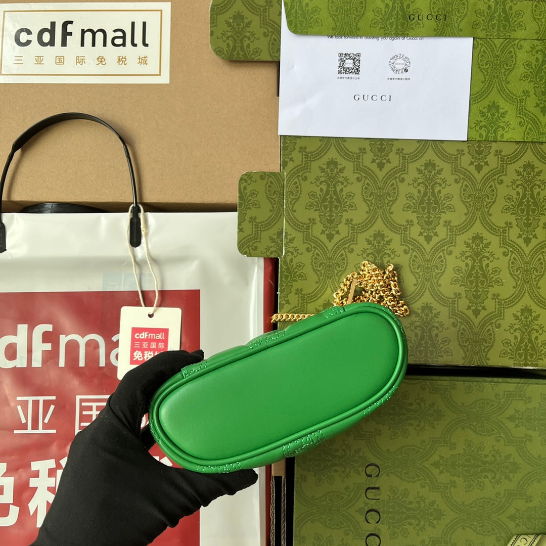 Glami Quilted Glami Mini Handbag Green For Women, Women’s Bags 6.3in/16cm Glami 723770 UM8IG 3219