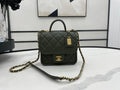 CHL 22K Flap Bag Dark Green For Women, Women’s Bags 8.1in/20.5cm
