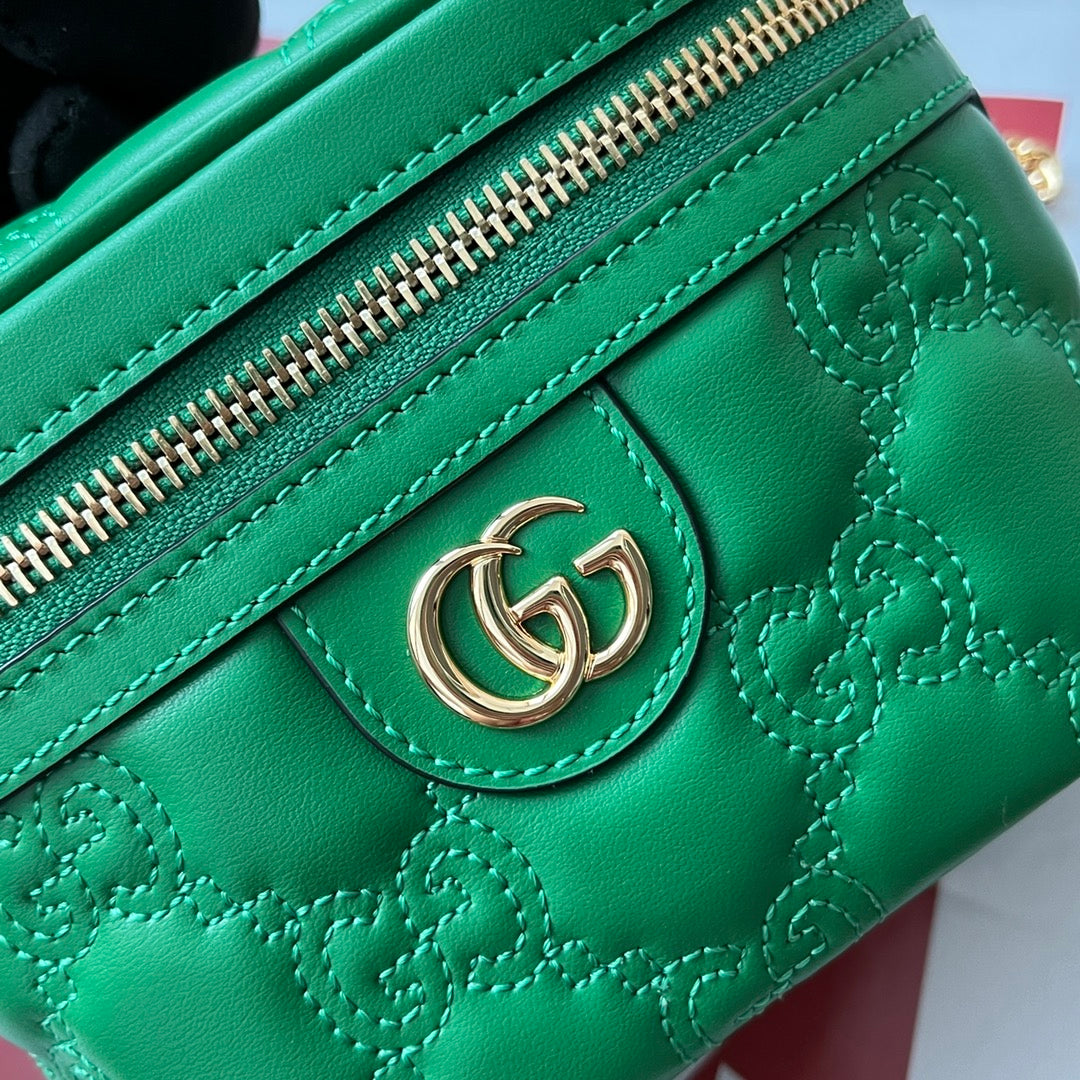 Glami Quilted Glami Mini Handbag Green For Women, Women’s Bags 6.3in/16cm Glami 723770 UM8IG 3219