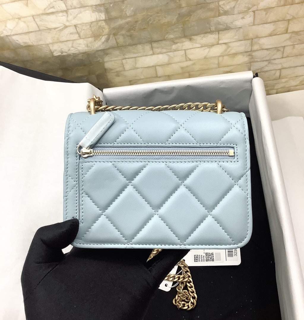 CHLSpring And Summer 22C Turquoise For Women, Women’s Bags 6.1in/15.5cm