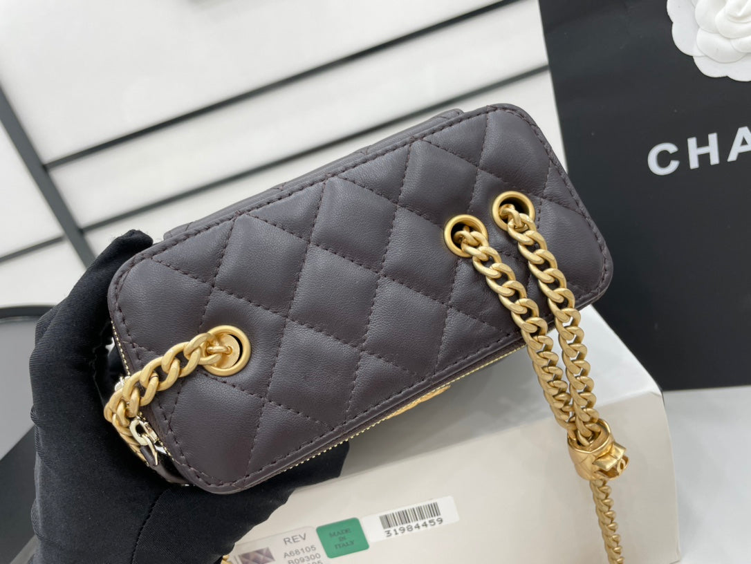 CHLSmall Vanity Case Purple For Women, Women’s Bags 5.9in/15cm
