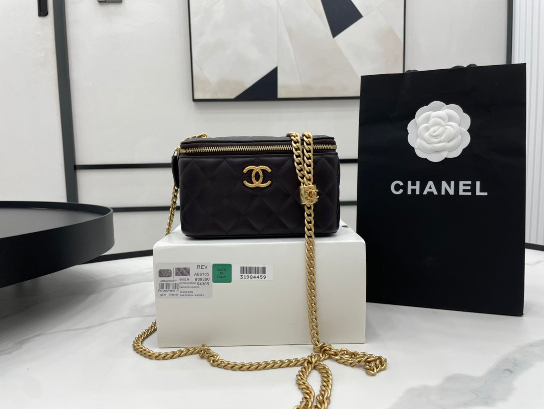 CHLSmall Vanity Case Purple For Women, Women’s Bags 5.9in/15cm