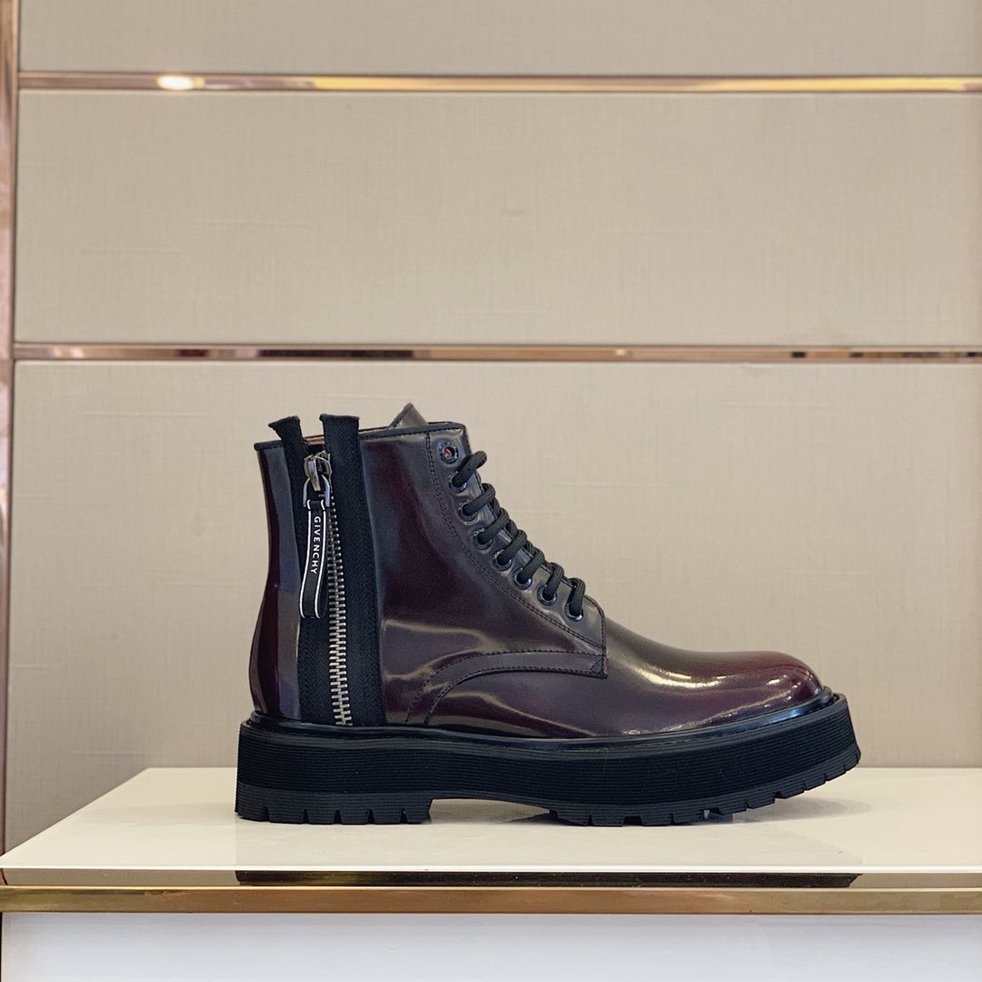 Givenchy Chunky LaGLAMI Up Ankle Boots Brown For Men GVC