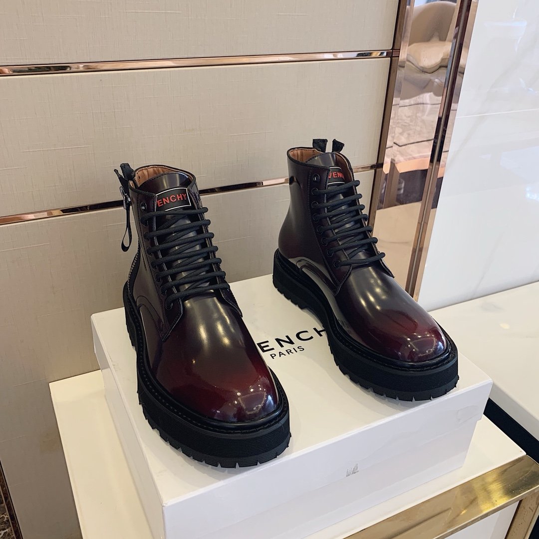 Givenchy Chunky LaGLAMI Up Ankle Boots Brown For Men GVC