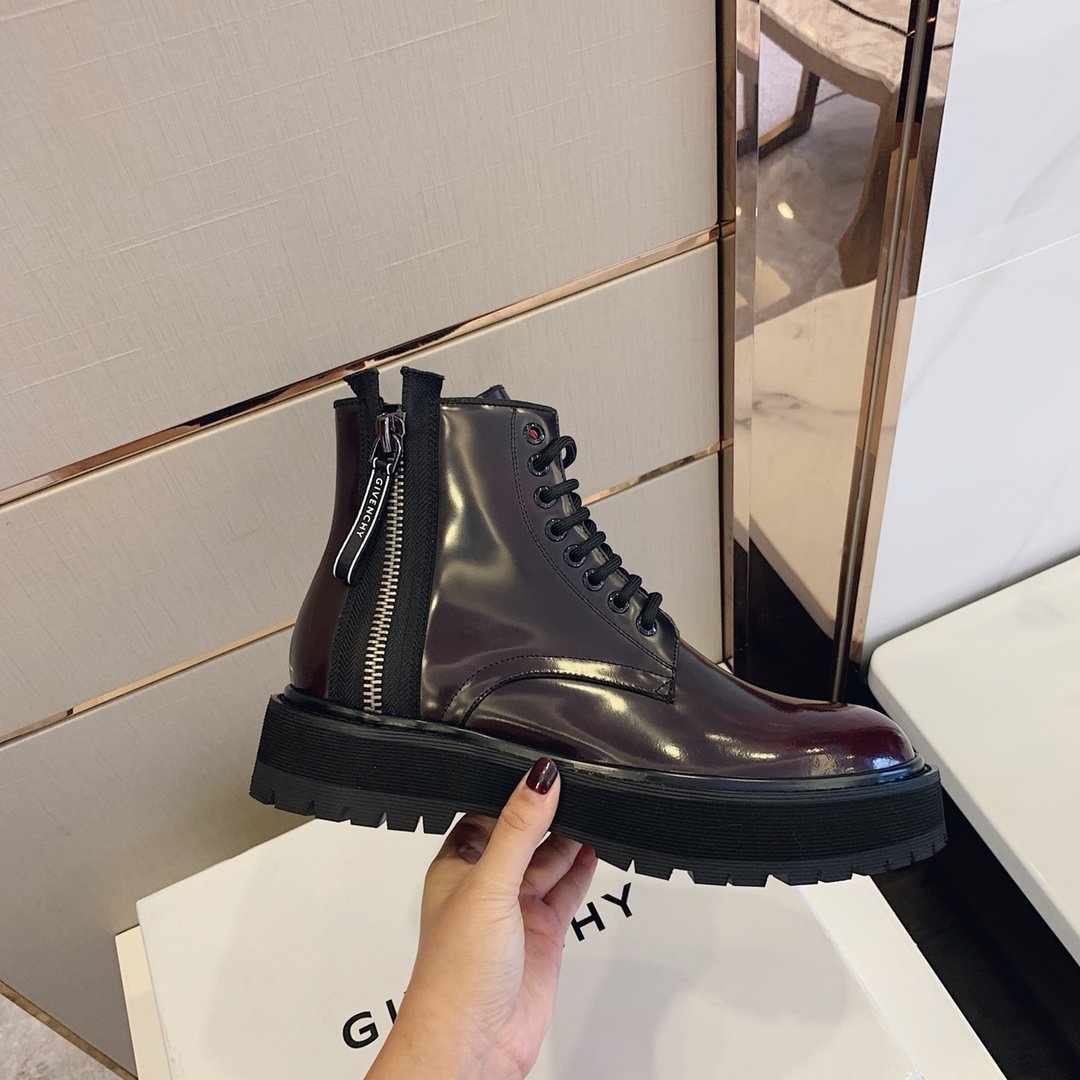 Givenchy Chunky LaGLAMI Up Ankle Boots Brown For Men GVC