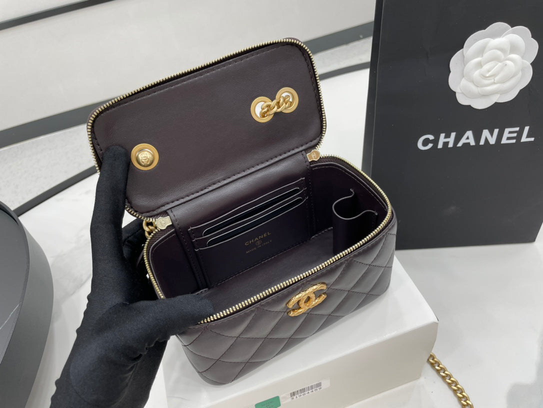 CHLSmall Vanity Case Purple For Women, Women’s Bags 5.9in/15cm
